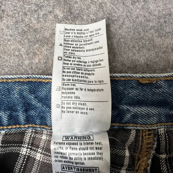 Carhartt Blue Denim Flannel Lined Relaxed Fit Jeans (B172 DST) Size 36Wx30L - Picture 4 of 9